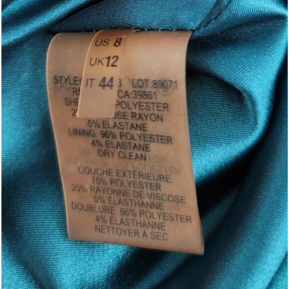 Tahari Women's Gray Blazer Size 8 Career Office Jacket w/ Teal Lining - Picture 3 of 6